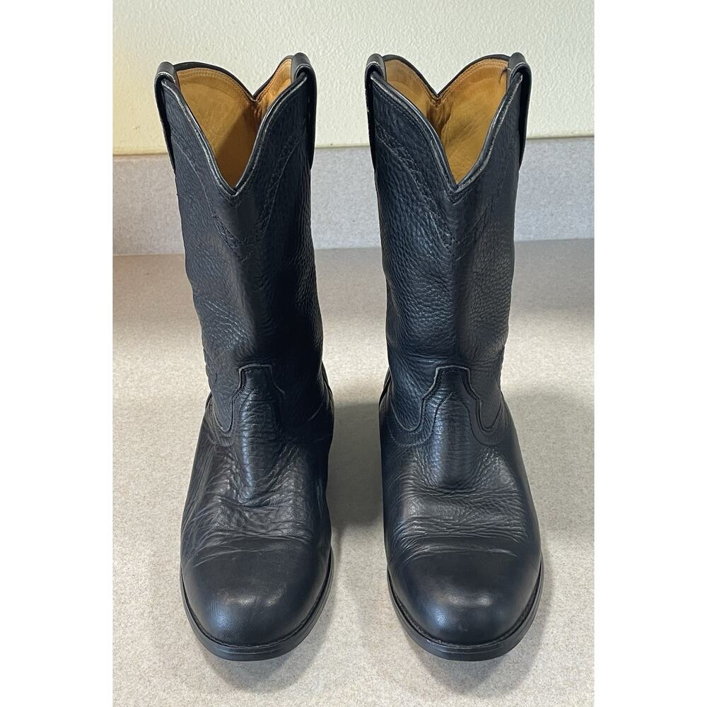 Ariat A-1 Classic Women’s Size 9.5 Cowgirl Boots Black Leather Western Wear - Picture 2 of 14